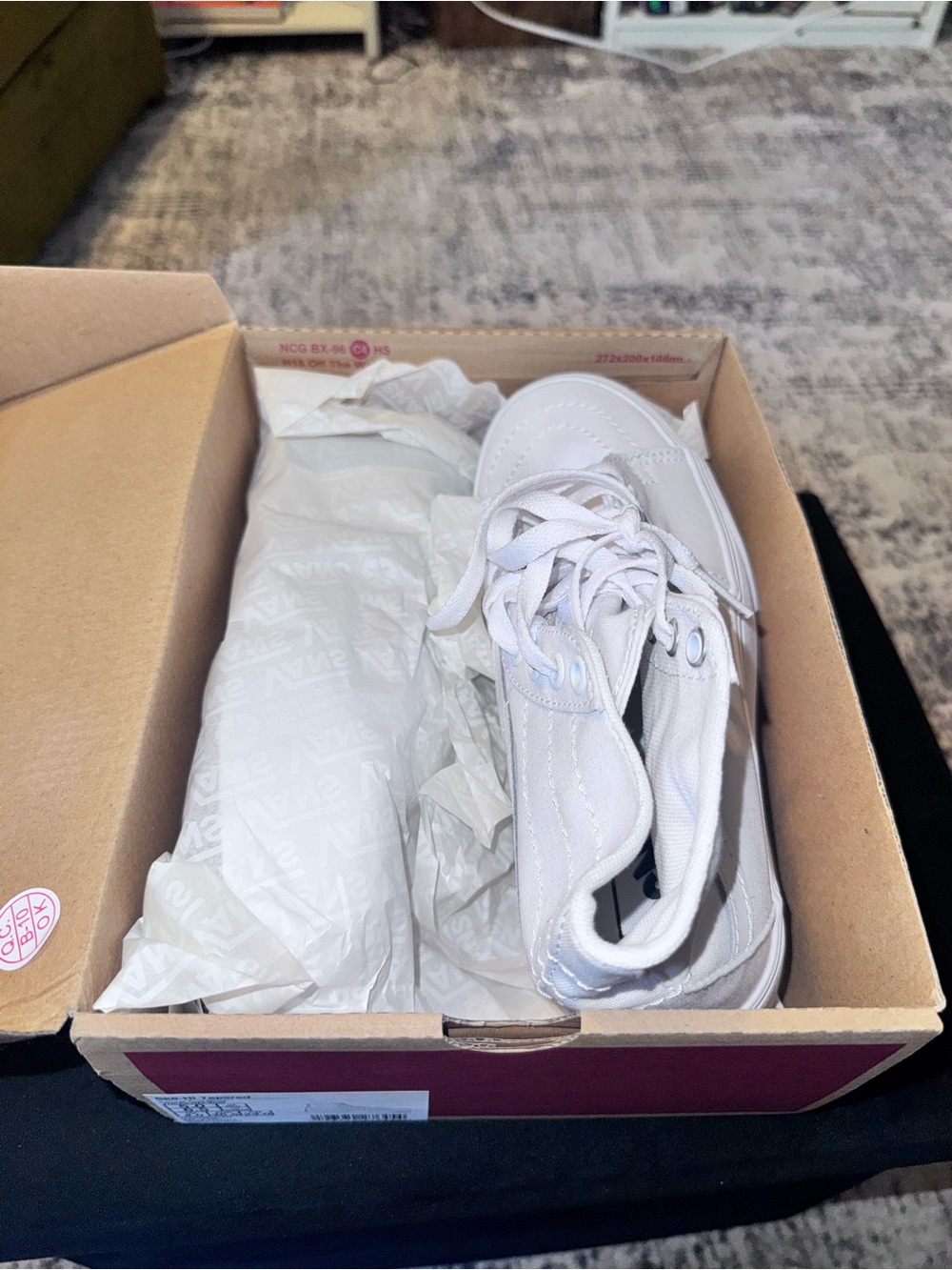 Vans Sk8-Hi Tapered Canvas True White High-Top Sneakers